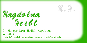 magdolna heibl business card